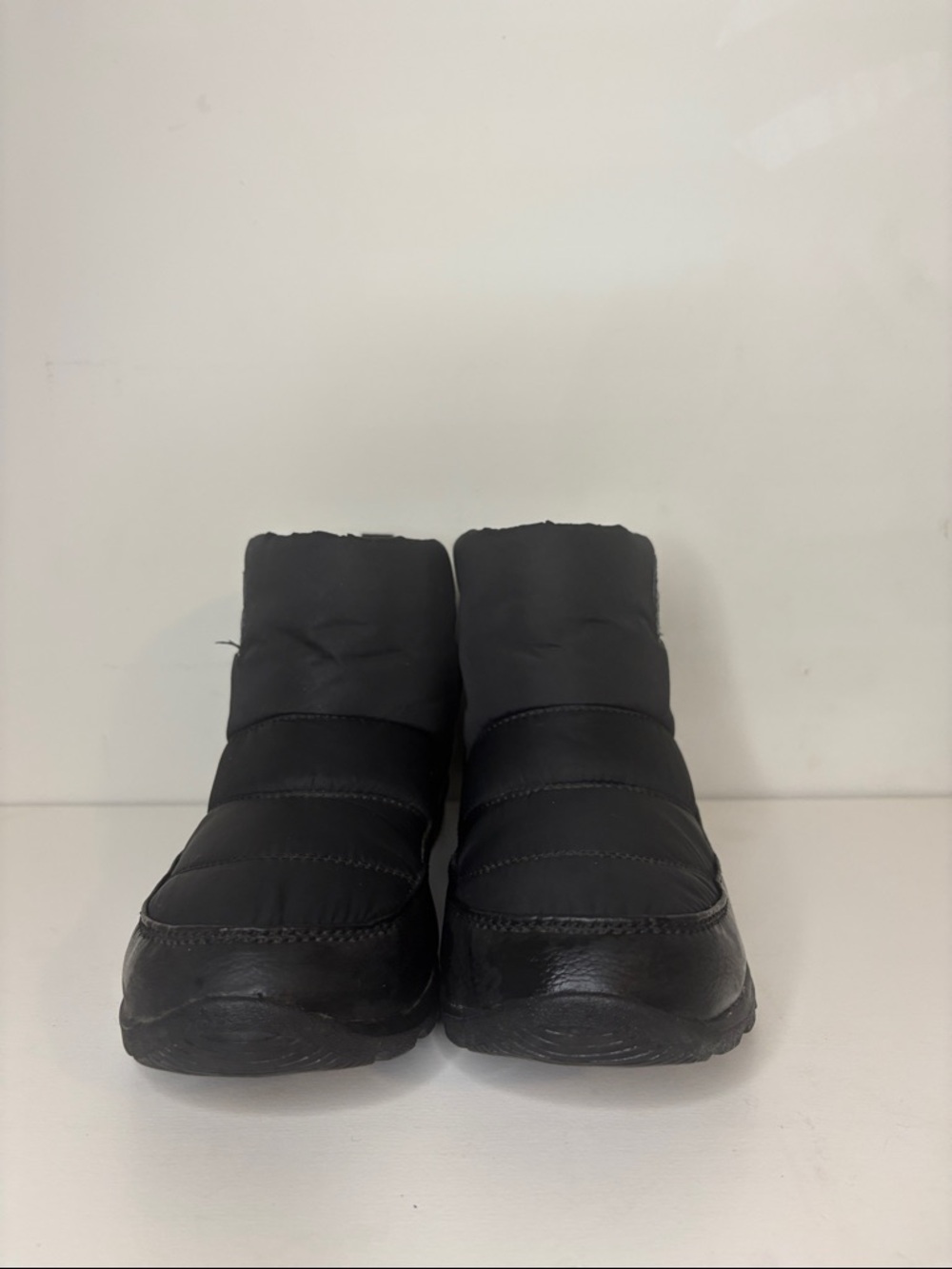 Sorel Black Quilted Winter Slip-On Boots